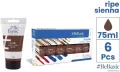 Farba akrylowa - czerwony ceglasty 75ml (6szt) - tantis.pl