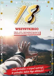 Karnet. Urodziny 18