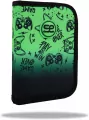 Piórnik jednoklapkowy bez wyposażenia Coolpack Clipper Game Over Gradient Green - tantis.pl