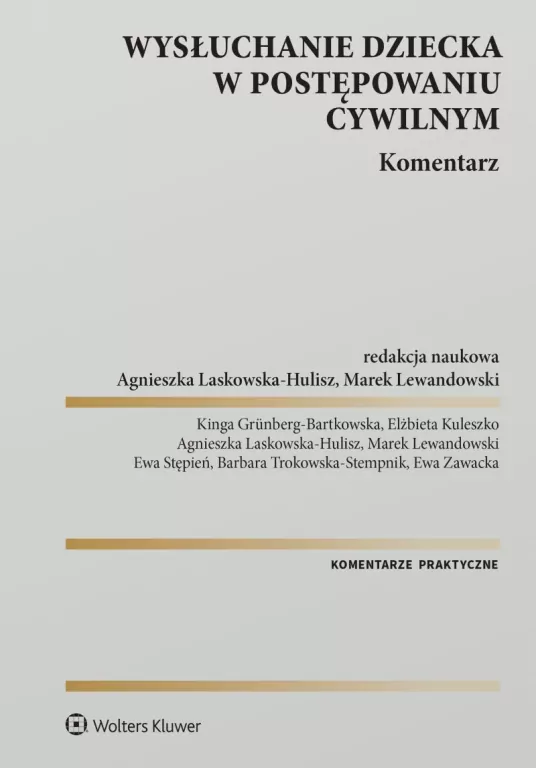 Wysłuchanie dziecka w postępowaniu cywilnym... - tantis.pl
