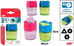 Temperówka z pojemnikiem podwójna MIX