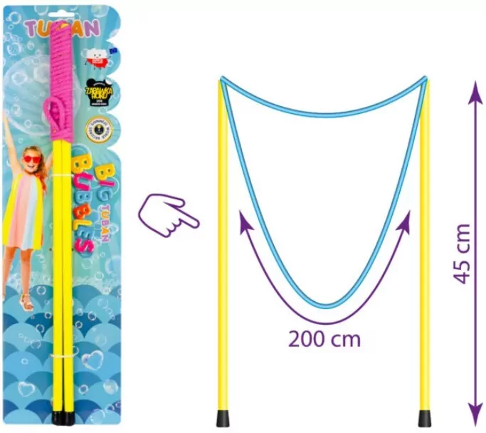 Sznurek do wielkich baniek mydlanych, 50cm - tantis.pl