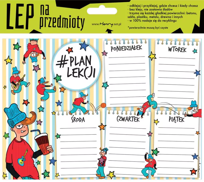 Elektrostatyczny plan lekcji A5. Chłopak - tantis.pl