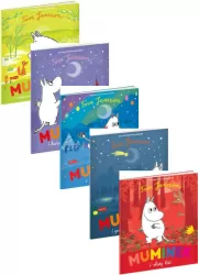 Pakiet: Muminek i złoty liść / Muminek i Święto Lodu / Muminek i gwiazdka z nieba / Muminek i księżycowa przygoda / Muminek i wiosenna niespodzianka. Muminki