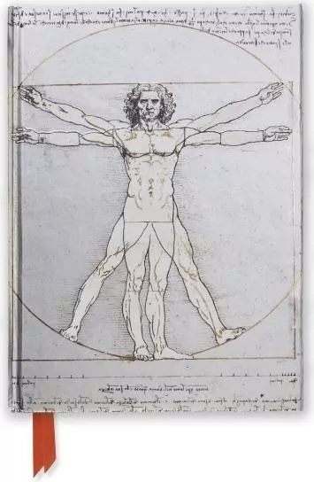 Notatnik A5 linia. Człowiek witruwiański DaVinci - tantis.pl