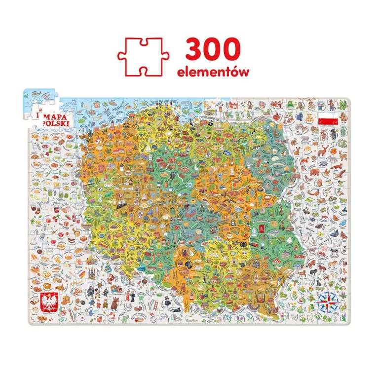 CzuCzu. Mapa Polski. Odkrywcy. 7+ - tantis.pl