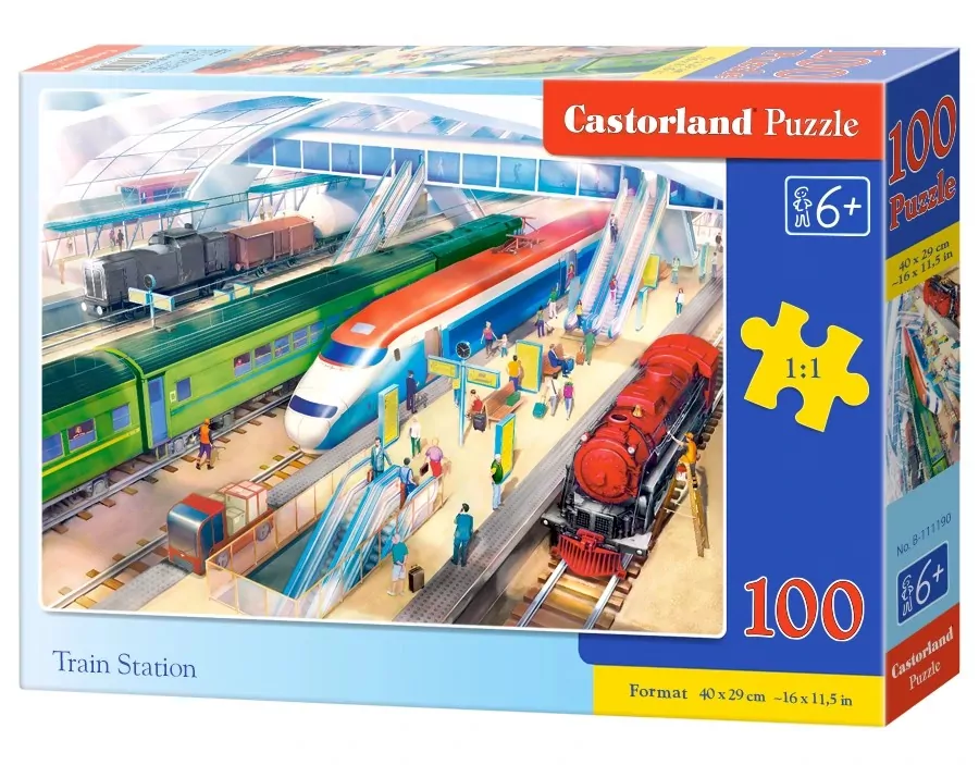 Puzzle 100 Train Station - tantis.pl