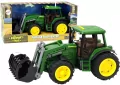 Traktor z koparką światła dźwięk zielony - tantis.pl