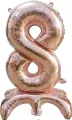 Balon foliowy stojący 8 rose gold 81cm - tantis.pl