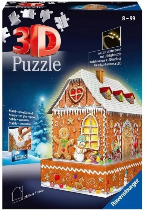 Puzzle 3D 216. Piernikowa Chatka - tantis.pl