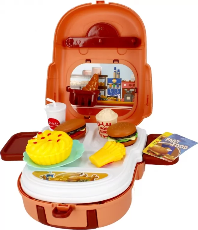 Zestaw kuchenny Fast Food plecak 503889 Mega Creative - tantis.pl