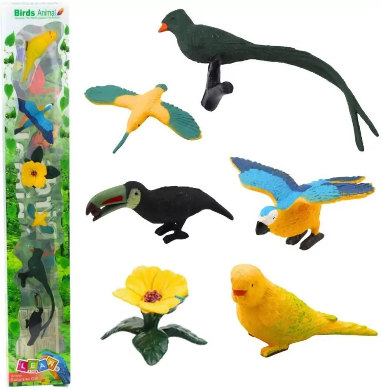 Zestaw mini figurki ptaki egzotyczne 4-11cm - tantis.pl