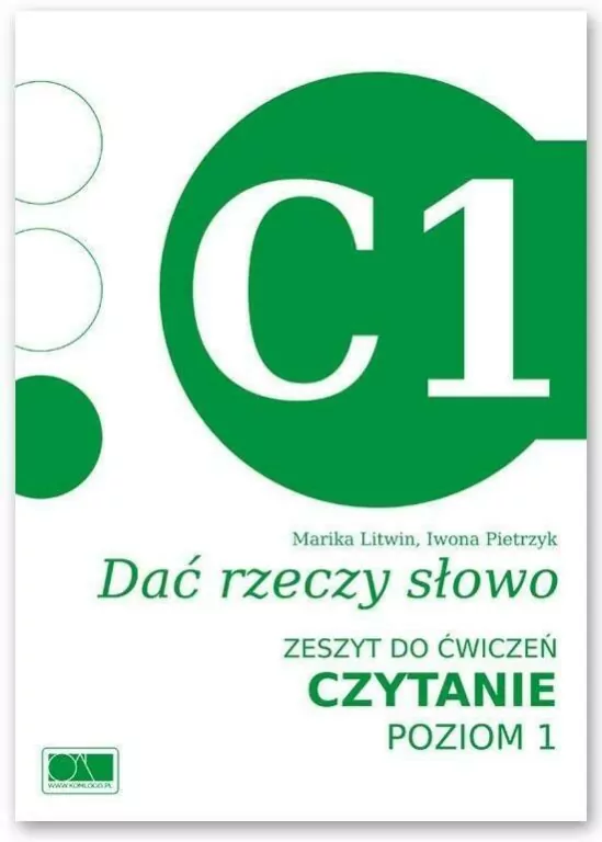Dać rzeczy słowo. Zeszyt do ćwiczeń. Czytanie. Poziom 1 - tantis.pl