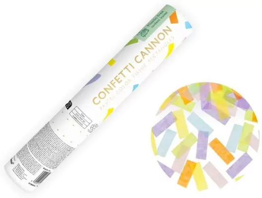 Tuba z konfetti pastel mix 20cm