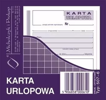 Karta urlopowa - tantis.pl