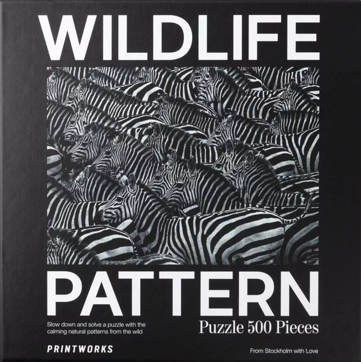 Puzzle 500. Wildlife Pattern. Zebra - tantis.pl
