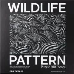 Puzzle 500. Wildlife Pattern. Zebra
