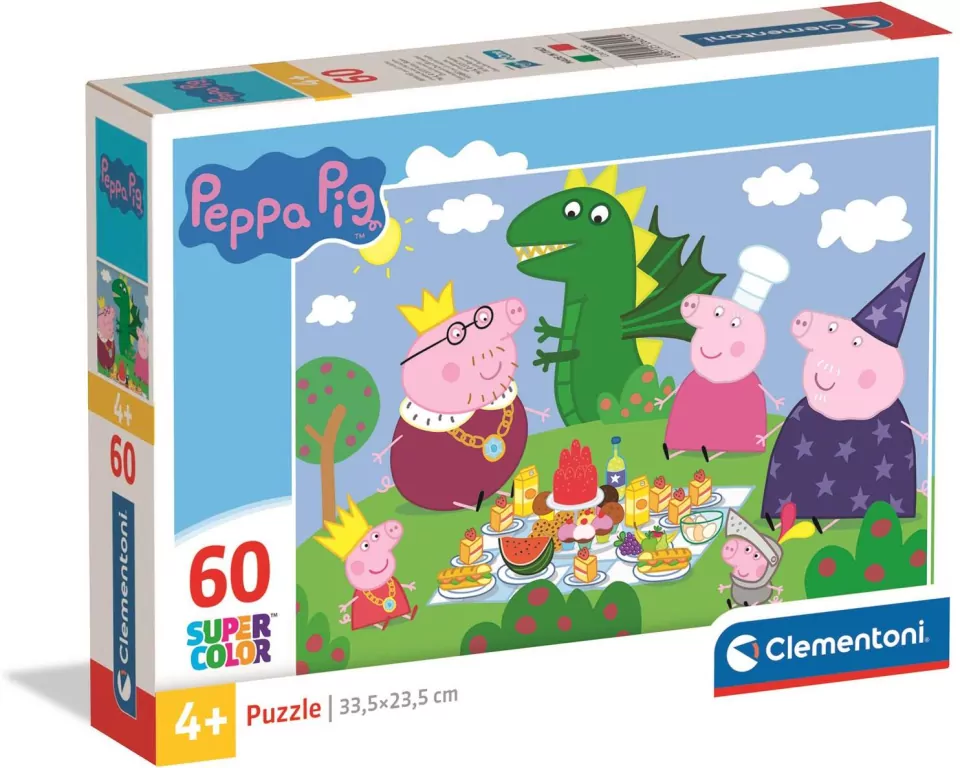 Puzzle Super Color 60. Peppa Pig - tantis.pl