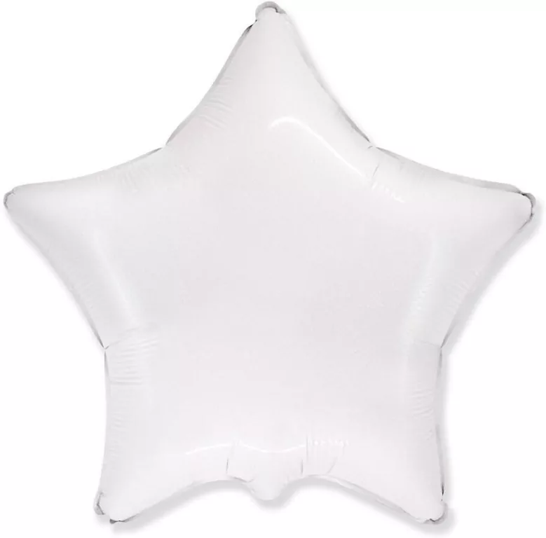 Balon foliowy Gwiazda biała 45cm - tantis.pl