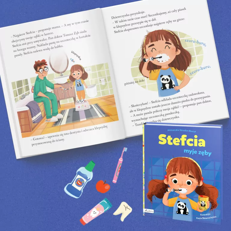 Stefcia myje zęby - tantis.pl