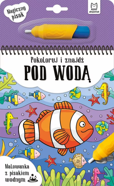 Malowanka z pisakiem wodnym. Pokoloruj i znajdź pod wodą - tantis.pl
