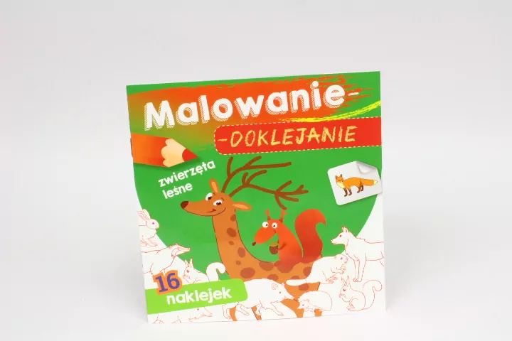 Malowanie - doklejanie. Zwierzęta leśne - tantis.pl