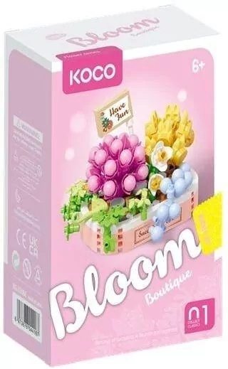Klocki Sukulenty doniczka różowa 249el - tantis.pl