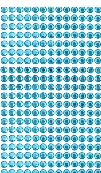 Kryształki samoprzylepne 6mm, 260 szt. blue (niebieski) (GRKR-055) - tantis.pl