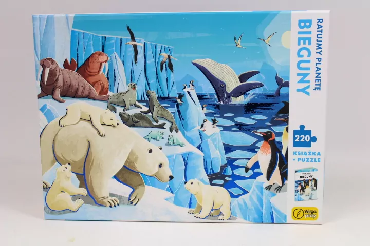 Książka i puzzle 220. Bieguny. Ratujmy planetę - tantis.pl