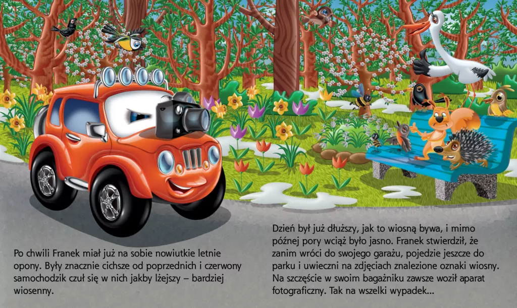 Wiosna. Samochodzik Franek - tantis.pl