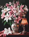 Malowanie po numerach - Wytworne lilie 40x50cm - tantis.pl