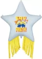 Balon foliowy Gwiazda z frędzlami Minionki 72x72cm - tantis.pl