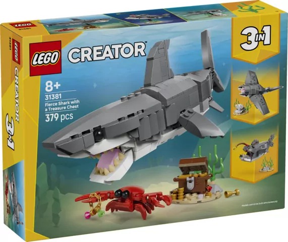 LEGO® Creator. Groźny rekin i skrzynia 31381 - tantis.pl