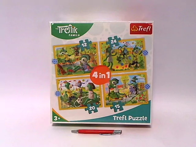 Puzzle 4w1. Wspólne zabawy Treflików. 34358 - tantis.pl
