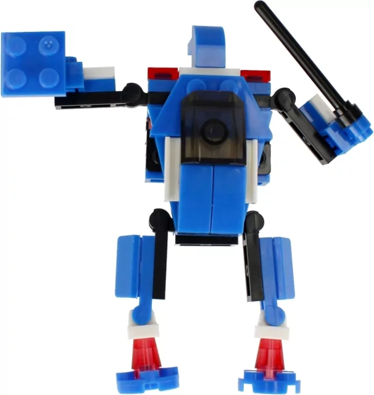 Klocki konstrukcyjne Alleblox RobotUnion 62el niebieski - tantis.pl