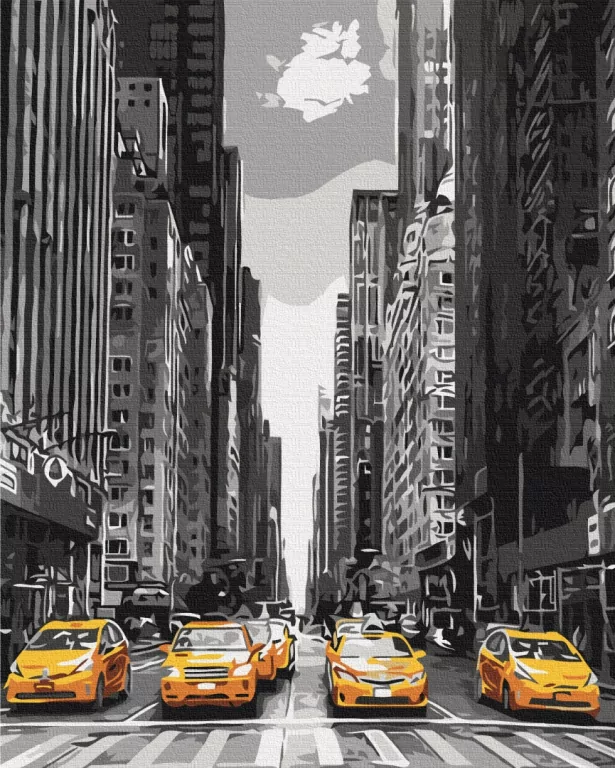 Malowanie po numerach - Taxi w NY - tantis.pl