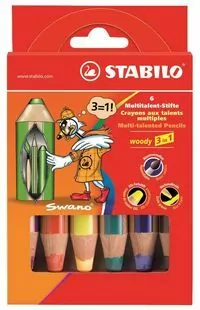 Kredki Woody. 6 kolorów - tantis.pl