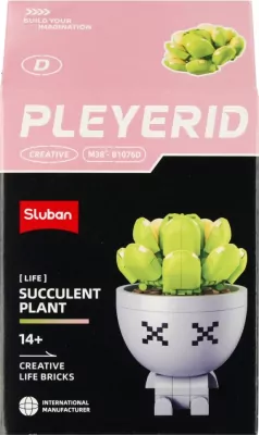 Klocki konstrukcyjne Sukulenty w doniczce 9x6x16
