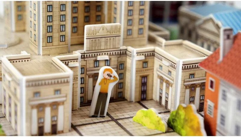 Puzzle 3D 126 elementów. Cityline. Warszawa - tantis.pl