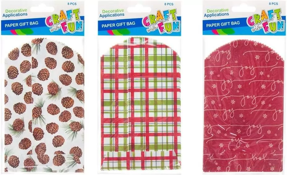 Torebki papierowe do pakowania MIX 8szt - tantis.pl