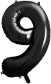 Balon foliowy 9. Czarny 86cm - tantis.pl