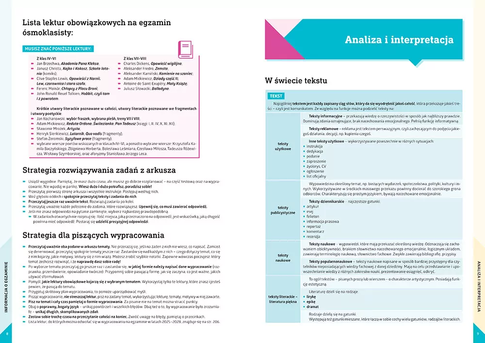 Nowy Egzamin ósmoklasisty. Język polski. Repetytorium - tantis.pl