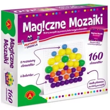 Magiczne mozaiki. Kreatywność i edukacja. 160 elementów - tantis.pl
