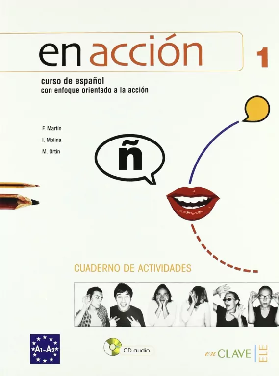 En accion 1. A1-A2. Cuaderno de actividades + CD. Język hiszpański - tantis.pl