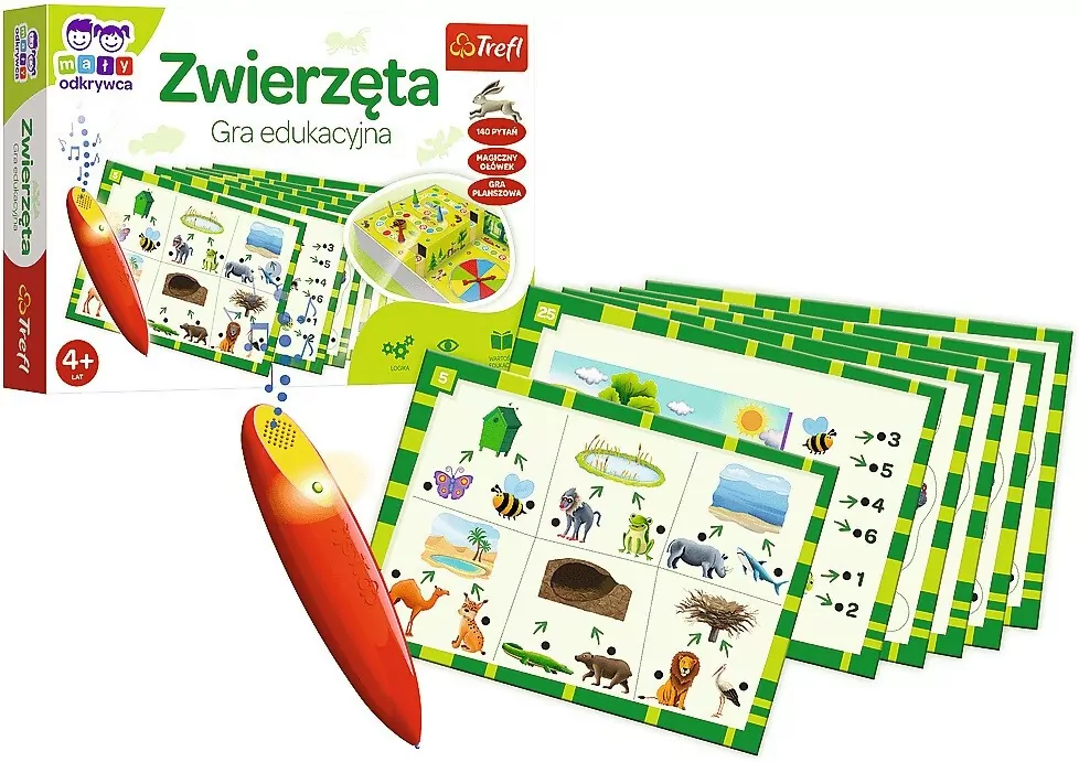 Zwierzęta. Gra edukacyjna TREFL - tantis.pl