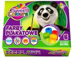 Farby plakatowe 6 kolorów, 20ml