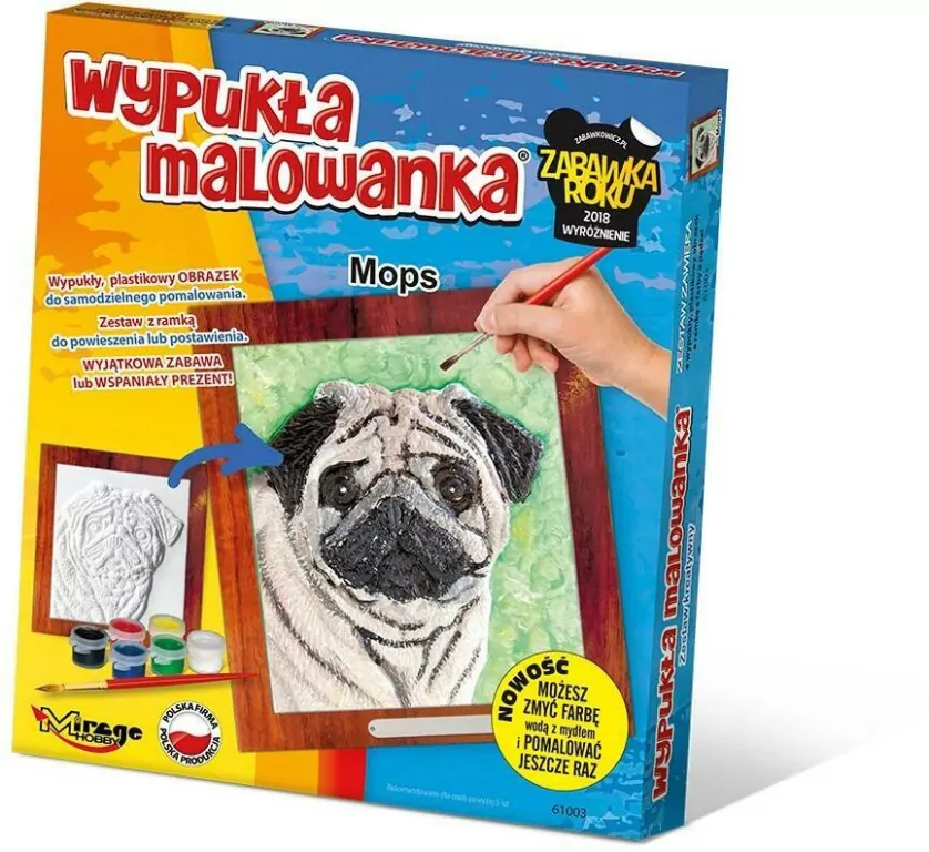 Zestaw Kreatywny do malowania. Mops - tantis.pl