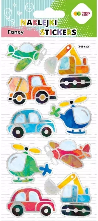 Naklejki 3D Fancy Vehicles Fun 90x210 HAPPY COLOR - tantis.pl