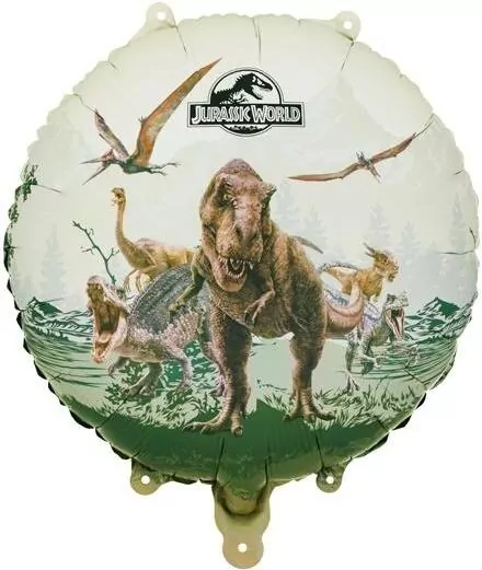 Balon foliowy pastylka Jurassic World 35x35cm - tantis.pl