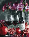 Malowanie po numerach - Kwitnąca orchidea 40x50cm - tantis.pl